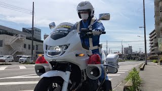 埼玉県警交通機動隊‼️新型CBに乗って取り締まり‼️切符処理が終わりUターン‼️