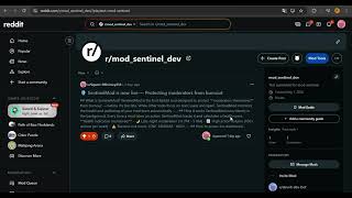 SentinelMod — Protecting Those Who Protect Reddit | Reddit Hackathon 2026