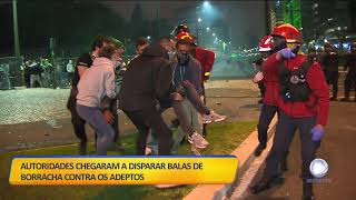 Confrontos entre polícia e adeptos no Marquês de Pombal