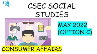 MAY 2022 CSES SOCIAL STUDIES PAPER 2 OPTION C (CONSUMER AFFAIRS QUESTION)THRIFT