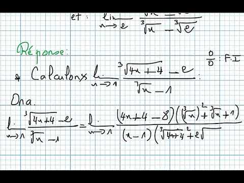 Limite Et Continuité Bac2 Science Math Exercice103 - YouTube