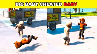GTA V: BIG BABY CHEATED SMALL BABY 🥺| #shorts