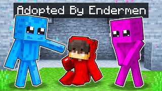 Adopted by an ENDERMAN FAMILY in Minecraft!
