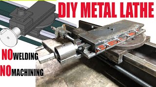 HOW TO MAKE METAL LATHE NO WELDING OR MACHINING /making tools from scrap metalDIY METAL LATHE part 2