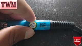 SOLDERING IRON 60 WATT 220 VOLT 2 PIN SOCKET TEMPERATURE SYSTEM DETAILS @MANISHCHANDRA1489