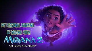 Moana 2 - My Personal Ranking of Moana (44 Voices)