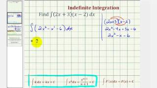 Ex:  Indefinite Integration Involving a Product
