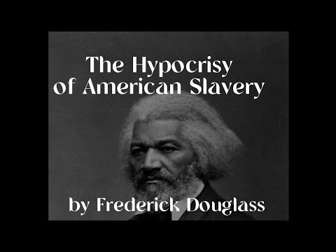 What are two results that Douglass hope to accomplish in the hypocrisy of American slavery?