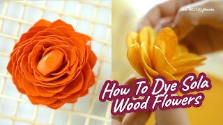 How To Dye Sola Wood Flowers