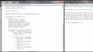Python - Pygame Lesson - Star Catcher Part 5 - moving player with keyboard