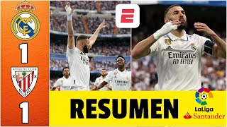Benzema SE DESPIDIÓ del Real Madrid con un GOL en empate 1-1 vs Athletic Bilbao | La Liga