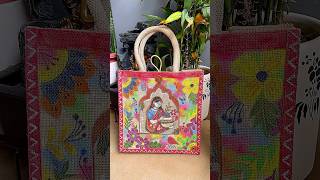 New year gifting…jute bag painting… #painting #festivegifting #artlovers #accessories #rainbow #art