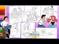 Coloring The Little Mermaid Coloring Princess Ariel Prince Eric - Disney Princess Coloring Book