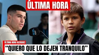 ÚLTIMA HORA: CARLOS ALCARAZ PREOCUPADO por las COMPARACIONES con su HERMANO de 13 AÑOS