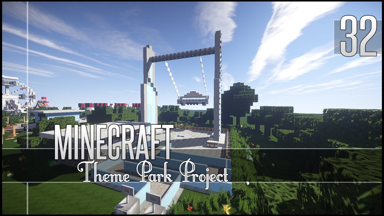 Minecraft Lets Build Theme Park Part 32 Youtube