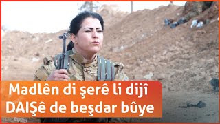 Madlên a Aşûrî di şerê li dijî DAIŞê de beşdar bûye