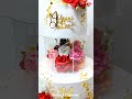 Anniversary Tier Cake 👩‍❤️‍👨 Love Theme| Spacer Cake Design ✨ Idea's #shorts #cake #trending #song♥️