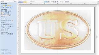 US Buckle | Vector Drawing | V9