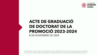 Acte de graduació de doctorat 2023-2024