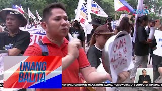 Ilang grupo, nagprotesta kontra sa pang-ha-harass ng China – Hulyo, isinusulong na... | Unang Balita