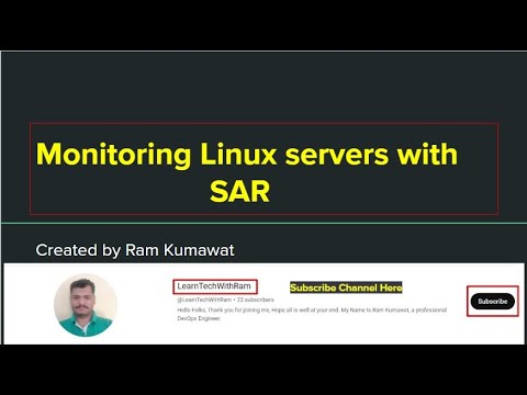 Monitoring Linux Server With SAR Command || Sar Command Live Usages And ...