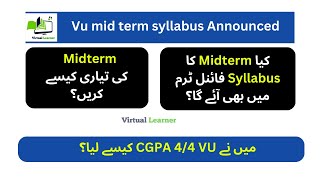 VU Midterm Syllabus Fall 2024 | Important Topics and Tips | How to prepare