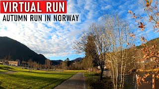 Virtual Run | Running Videos For Treadmill | Sunny November Norway 4k
