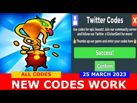 NEW UPDATE CODES [SPRING EGG] Clicker Simulator ROBLOX ALL CODES March 25, 2023
