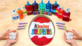 Kinder Surprise Logo in the Hole with Orbeez, Coca Cola, Fanta, Sprite and Mentos