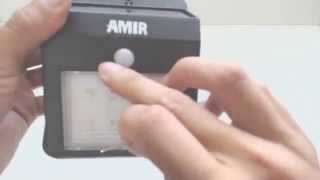 Amir Solar Motion Sensor Outdoor Light Review