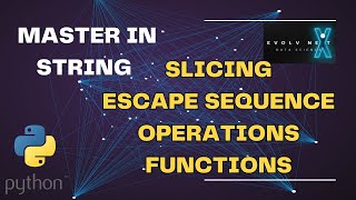Python Basics 11 - Beginner's Guide to Python Strings(SLICING, Escapes, etc. ) #pythonforbeginners