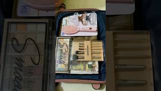 Packing make up items in engagement trolley hampers💄#suitcases m#enagagement #hampers