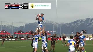 Toronto Arrows | Dennon Robinson-Bartlett Try vs. Utah Warriors (Mar. 19, 2022)