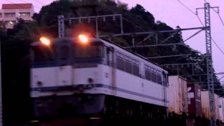 2013.11.1　遅れ代走3075レ　EF65-2040　由比～興津