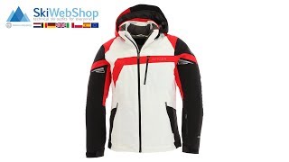 Spyder Titan white/black/red | Ski jacket men | SkiWebShop