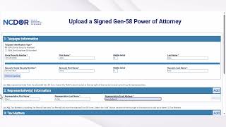 Uploading a Signed GEN-58 Power of Attorney Paper Form
