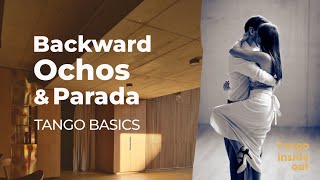 TANGO BASICS: Backward Ochos & Parada #tango #dance #tutorial