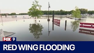 Mississippi River cresting just below major flood stage