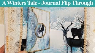 A Winters Tale  - Journal Flip Through - SOLD