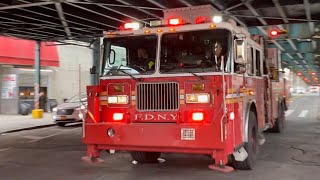 FDNY Tower Ladder 33(Spare) Responding Urgently