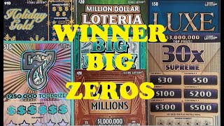 BIG ZEROS WINNER FOUND AGAIN🤑🤑🤑TEXAS LOTTERY SCRATCH OFFS GAMES