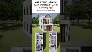 Nhà phố 2 tầng kích thước 5,5*13,4m chi phí hợp lý #shorts #nhadep