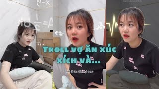 Troll vợ ăn xúc xích và | Hồng Anh 1M ✅