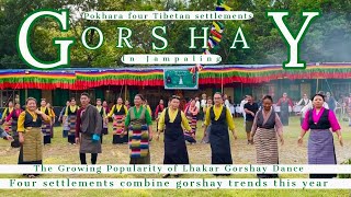 Pokhara Four Tibetan Settlements Lhakar Gorshay Dance in Jampaling on Wednesday 24 August 2022