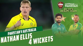 Nathan Ellis 4 Wickets | Pakistan vs Australia | T20I 2022 | PCB | MM2T