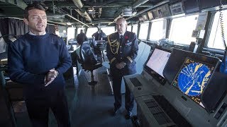 On board a French warship in Montreal to mark Remembrance Day