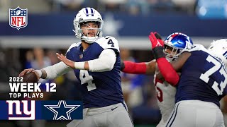 Dallas Cowboys Top Plays vs. New York Giants | 2022 Regular Season Week 12