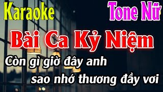 Bài Ca Kỷ Niệm Karaoke Tone Nữ ( A#m ) Karaoke Lâm Organ - Beat Mới