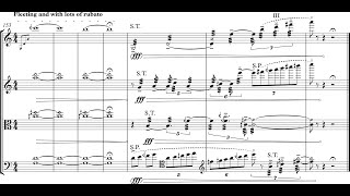 Ben Lunn - Kiek Pasaulių for String Quartet (2018) [Score-Video]