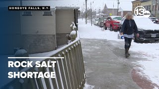 Rock salt shortage continues amid WNY winter weather